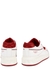 Valentino Garavani One Stud white and red leather sneakers - Valentino