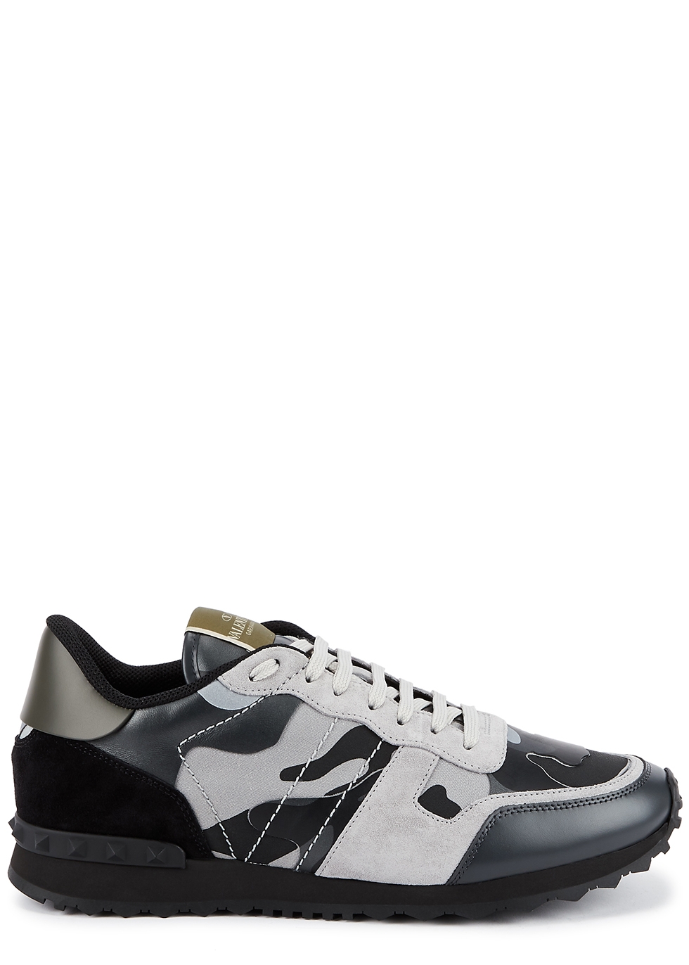 valentino black mens trainers