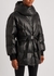 Kayla black belted quilted faux leather coat - Stella McCartney