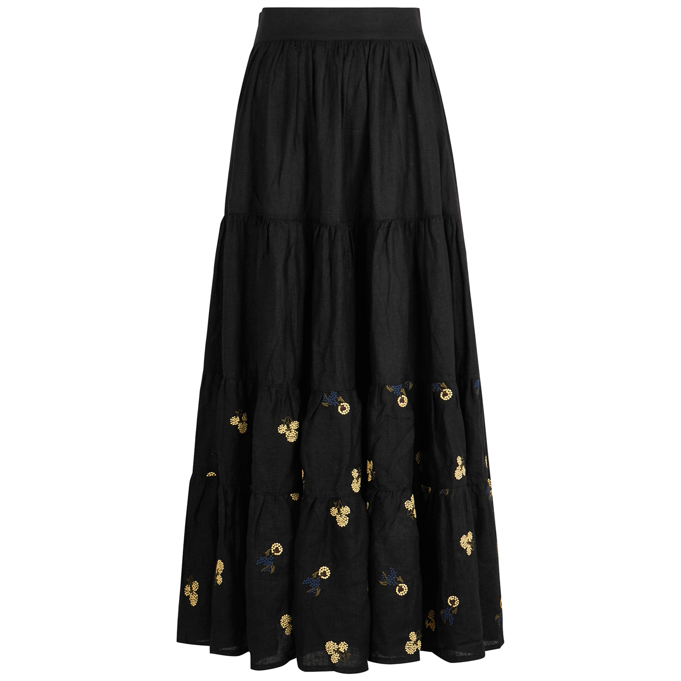 LUG VON SIGA Daphne black linen skirt - Harvey Nichols