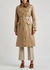Hana camel belted faux leather coat - Rejina Pyo