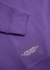 The Sweatshirt purple logo cotton top - Marc Jacobs