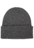 Charcoal ribbed wool beanie - COLORFUL STANDARD