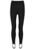 Velour Stirrup black Econyl leggings - Norba