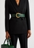 Horsebit dark green leather belt - Bottega Veneta