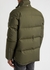 3Q army green fur-trimmed cotton-blend coat - Moose Knuckles