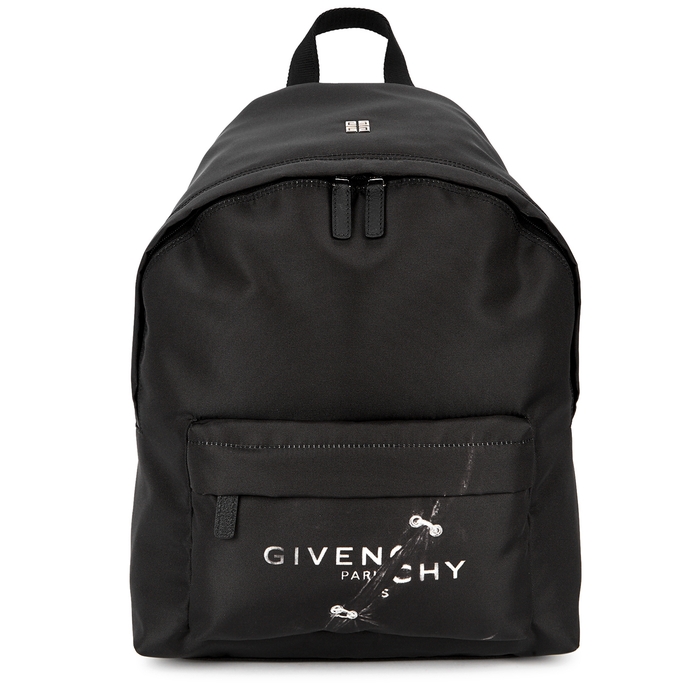 Givenchy Black Printed Canvas Backpack