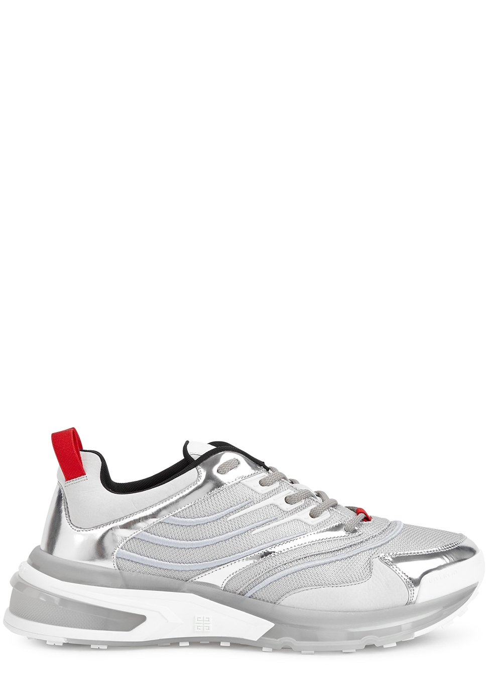 Givenchy Giv 1 silver panelled sneakers 