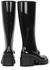 Black rubber knee-high boots - Gucci