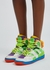 Basket panelled hi-top sneakers - Gucci