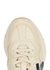 Rython ivory printed leather sneakers - Gucci