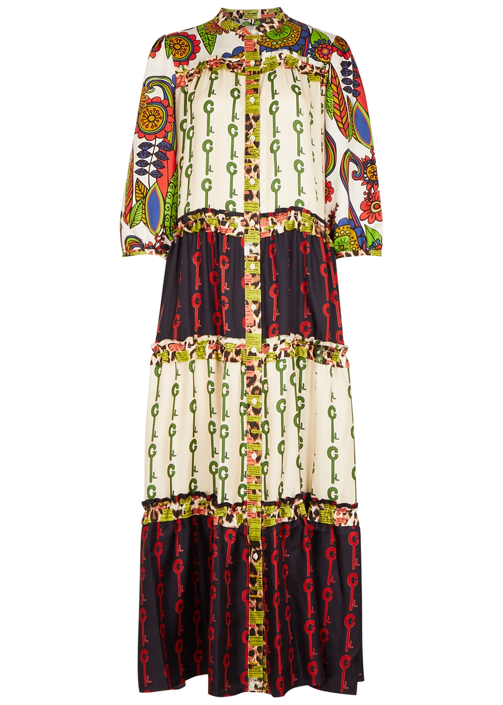 La Prestic Ouiston Flora printed silk maxi dress - Harvey Nichols