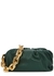 The Chain Pouch dark green leather shoulder bag - Bottega Veneta