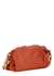 The Chain Pouch orange leather shoulder bag - Bottega Veneta