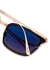Rose gold-tone rectangle-frame sunglasses - Tom Ford