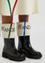 Black logo leather ankle boots - JW Anderson