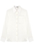 Off-white cotton and linen-blend shirt - Saint Laurent