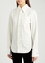 Off-white cotton and linen-blend shirt - Saint Laurent