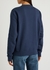 Navy logo cotton sweatshirt - Saint Laurent