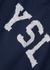 Navy logo cotton sweatshirt - Saint Laurent