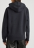 Charcoal hooded printed cotton sweatshirt - Saint Laurent
