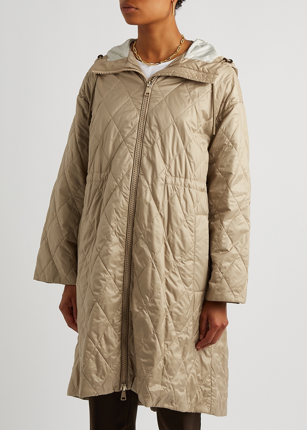 Max Mara Weekend Ardea taupe quilted 