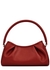 Dimple red leather top handle bag - ELLEME