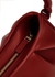 Dimple red leather top handle bag - ELLEME