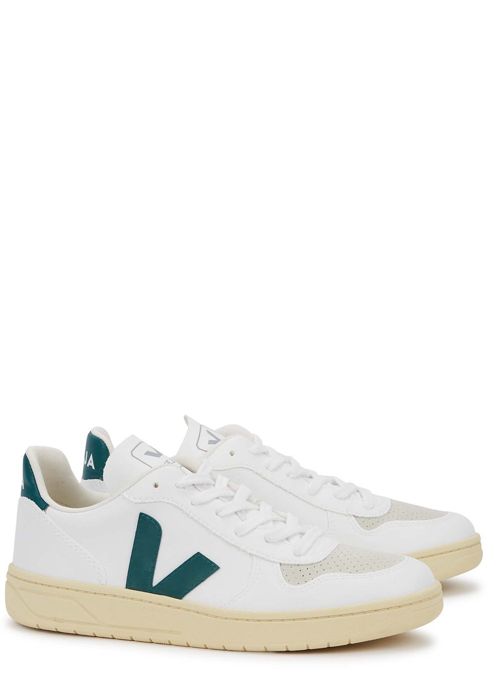 Veja V-10 Bastille white leather sneakers - Harvey Nichols