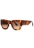 Tortoiseshell square-frame sunglasses - Victoria Beckham