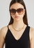 Tortoiseshell square-frame sunglasses - Victoria Beckham