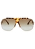 Gold-tone aviator-style sunglasses - Victoria Beckham