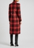 Hourglass red checked double-breasted wool coat - Balenciaga