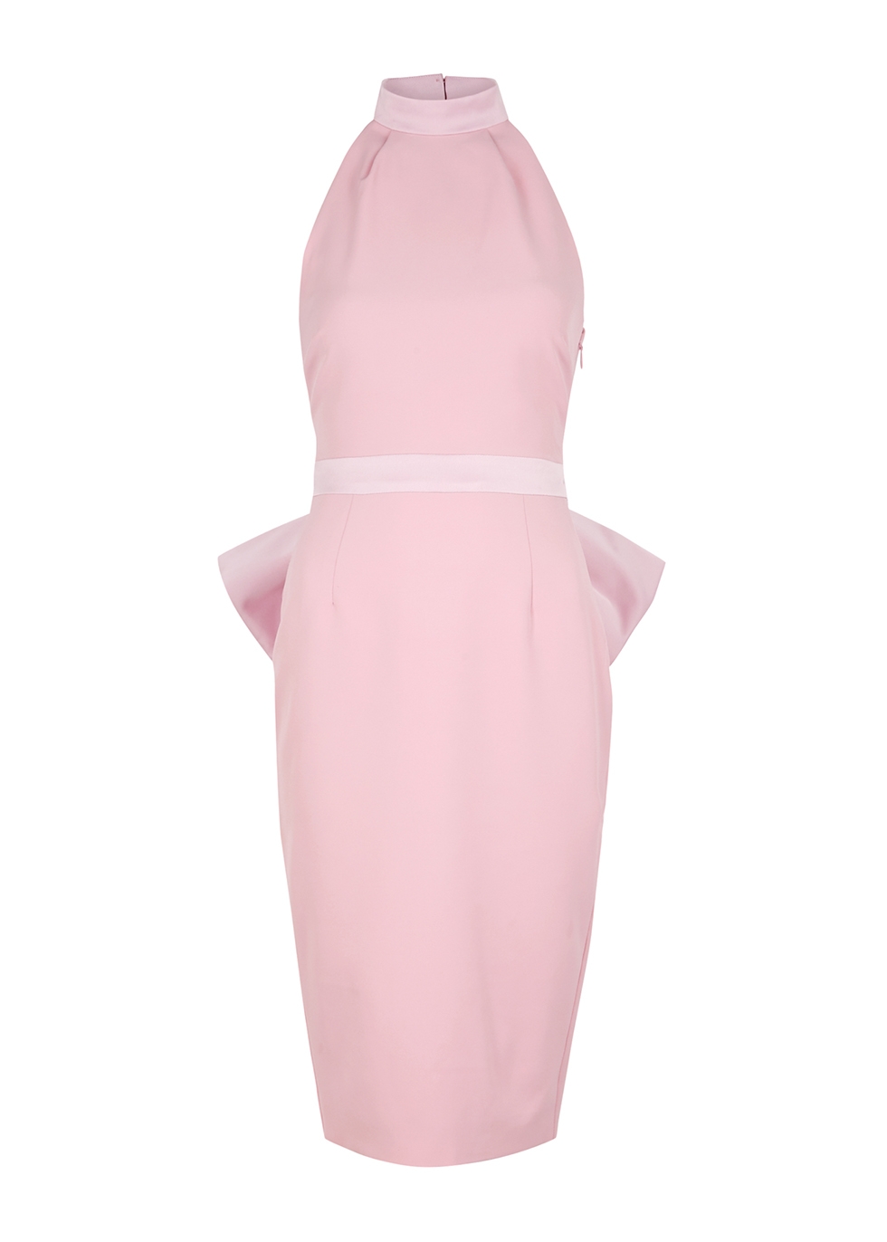 Lavish Alice Light pink bow-embellished midi dress - Harvey Nichols