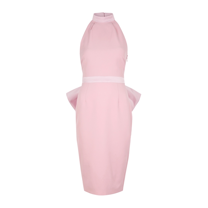 Lavish Alice Light Pink Bow-embellished Midi Dress | ModeSens