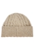 Stone cable-knit wool-blend beanie - Acne Studios