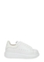 KIDS Oversized white glow-in-the-dark leather sneakers - Alexander McQueen