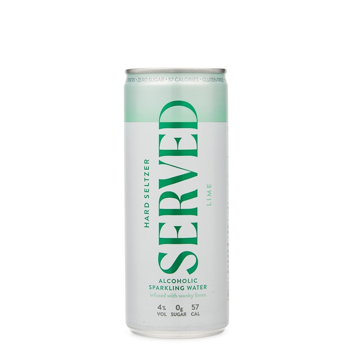 SERVED Lime Hard Seltzer Can 250ml - Best Before 30/06/22