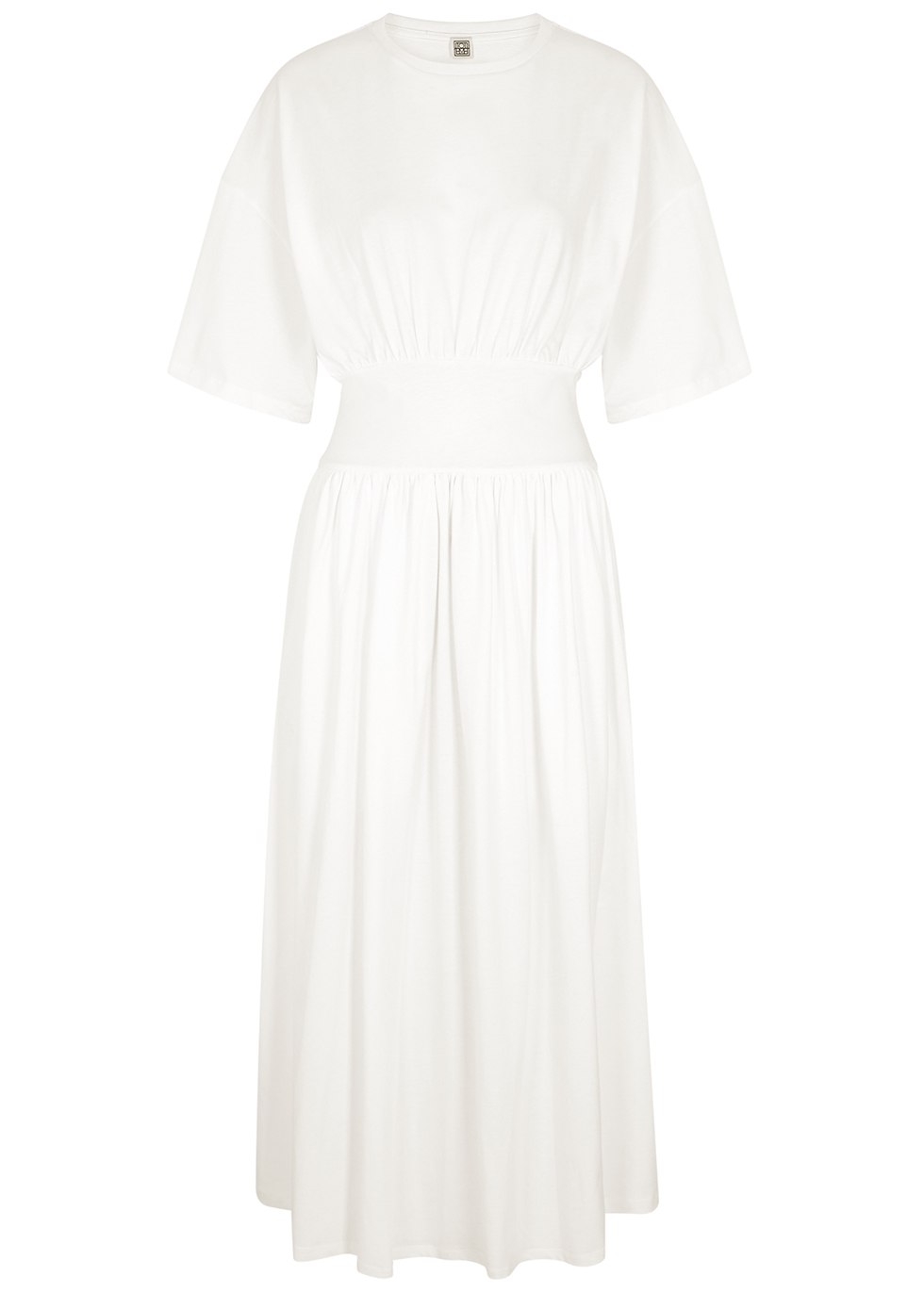 Totême White cotton maxi dress - Harvey Nichols