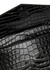 Uptown crocodile-effect leather pouch - Saint Laurent