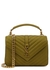 College olive leather shoulder bag - Saint Laurent