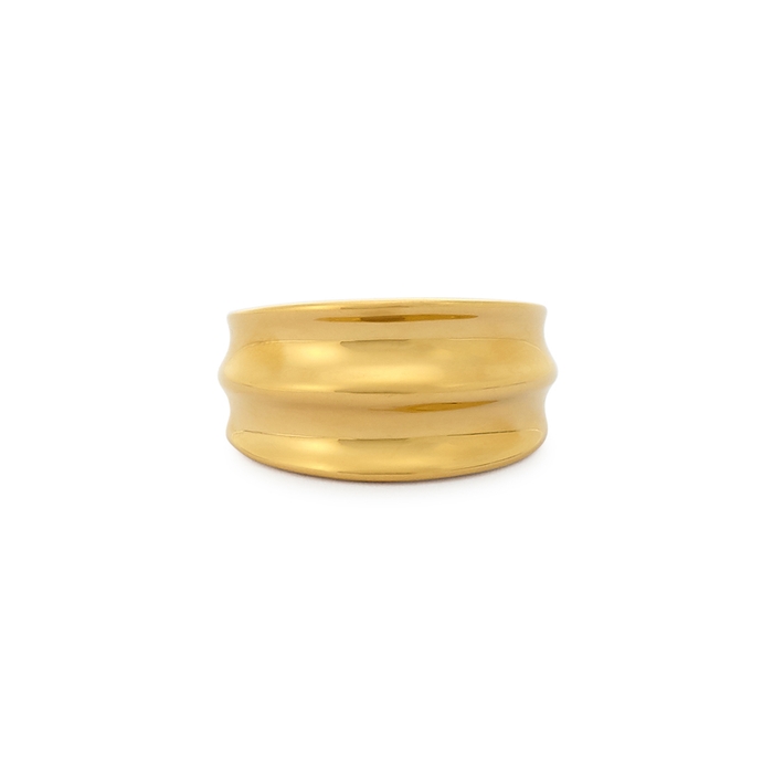 Jenny Bird Double Dune 14kt Gold-dipped Ring