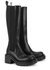 Lug black leather knee-high Chelsea boots - Bottega Veneta