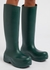 Puddle dark green rubber knee-high boots - Bottega Veneta