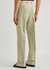Checked straight-leg wool-blend trousers - Gucci