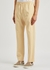 Cream tapered twill trousers - Gucci
