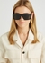 Morrison black rectangle-frame sunglasses - Linda Farrow Luxe