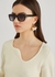 Snowdon black wayfarer-style sunglasses - Tom Ford