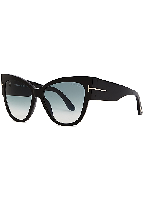 Tom Ford Anoushka black cat-eye sunglasses - Harvey Nichols
