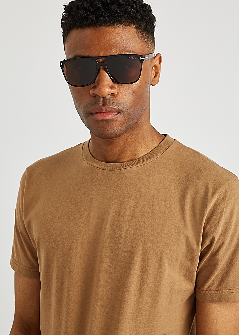 Tom Ford black wayfarer-style sunglasses - Harvey Nichols